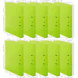 【日本直邮】普乐士看护用2孔活页夹 A4背厚 利用者病例用 绿9809