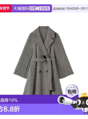 日本直邮日潮 Snidel 日系翻领系带羊毛毛呢西装外套SWFC244092