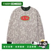 卡通迷彩印花 1h可退 25H_ 全棉长袖 针织衫 日本直邮HUF 男女同款