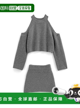 日本直邮日潮 GRL露肩上衣x迷你裙针织套装dr779裙子半身裙a字裙