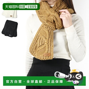 日本直邮UGG W CABLE SCARF 围巾 羊毛混纺 防寒 冬季 女士 10101