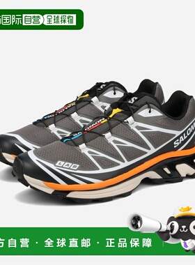 日本直邮SALOMON XT-6 男女士低帮运动鞋 锡色/黑色/姜黄色（L492