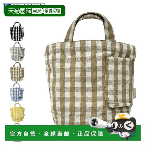 日本直邮ROOTOTE 手提包 SN.Deli.Merci-D 女款 A5 轻便格纹 黑色