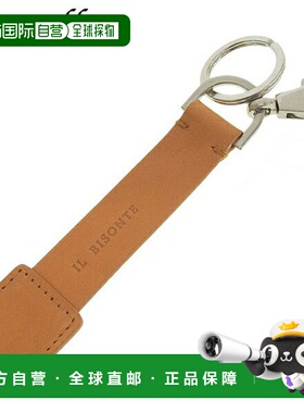 日本直邮IL BISONTE 钥匙扣钥匙圈棕色男女款skh114pox001na178c