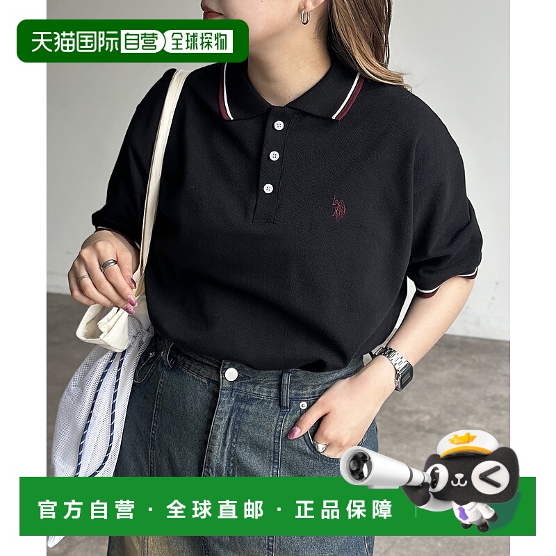 1h可退 日本直邮CPCM 男女同款刺绣拼色短袖POLO衫 PGM2051306A00