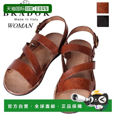 日本直邮BRADOR 女士真皮凉鞋牛皮简约夏季鞋休闲皮凉鞋手工制作