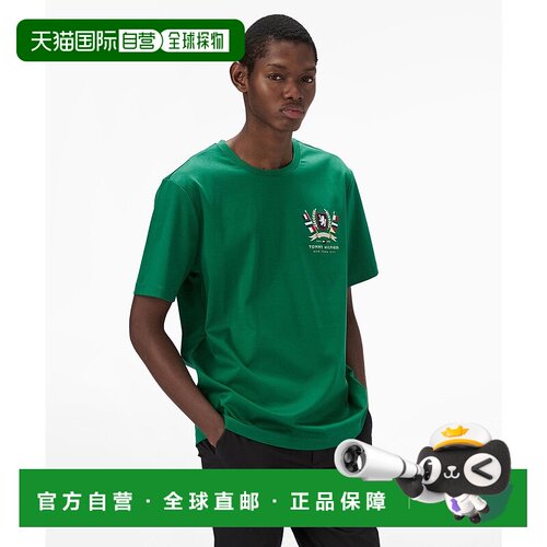 日本直邮TOMMY HILFIGER 希尔菲格标志交织T字上衣 [TO3203EM0123