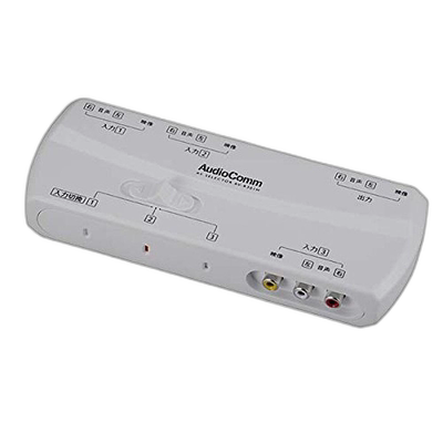 【日本直邮】Ohm欧姆AudioComm AV选择器 3入1出AV-R301H 03-6184