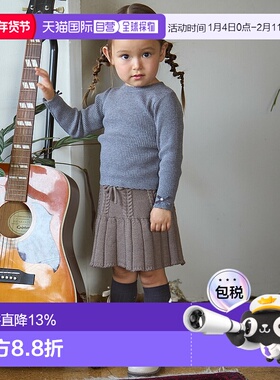 【特价】日本直邮Petit Main 针织百褶裙