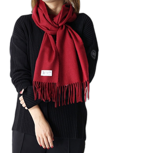 日本直邮Johnstons约翰斯顿女士羊绒披肩围巾纯色简约百搭WA5