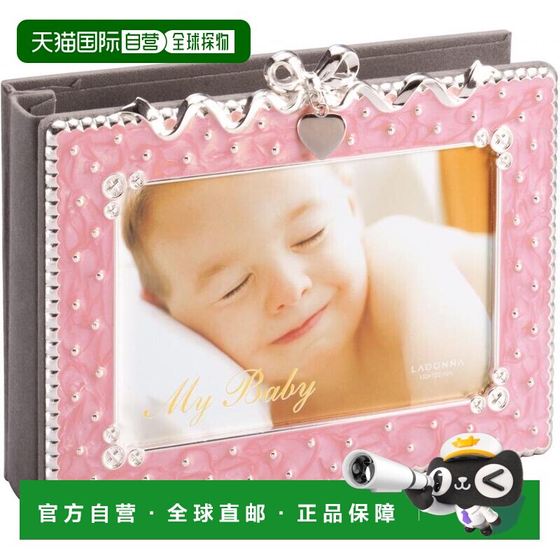 日本直邮LADONNA 宝宝纪念相框 粉色 领带 AMB31-P-PK
