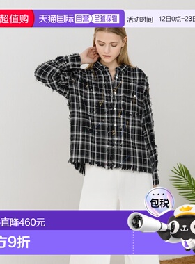 1h可退 日本直邮DANKE SCHON 男女同款 CHECK L/S SHIRTS 半损设