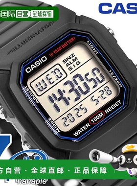 日本直邮卡西欧手表 W-800H-1AVDF 卡西欧黑色