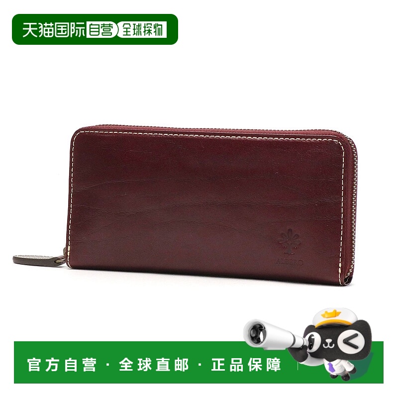 日本直邮Albero OLDMADRAS 长款钱包带真皮圆形拉链日本制造女士6