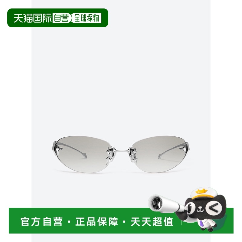 日潮跑腿GENTLE MONSTER Tta 02(BRG)无边框椭圆金属时尚太阳镜