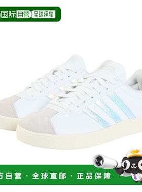 日本直邮adidas VL Court Base 时尚潮流 低帮 板鞋 女款 白色