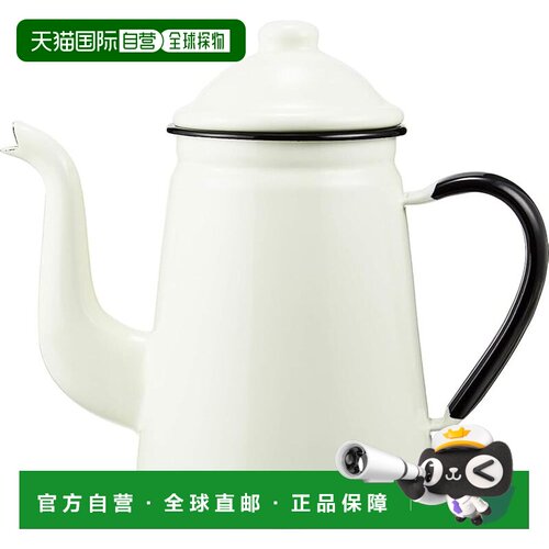 【日本直邮】Nodahoro 咖啡壶 1.6L 搪瓷燃气灶专用 复古长颈鹿图