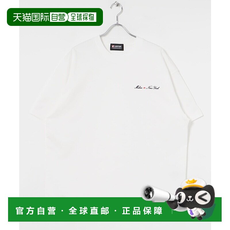 1h可退 日本直邮LOTTO 男士Milan New York双钻图案短袖T恤  UMA5