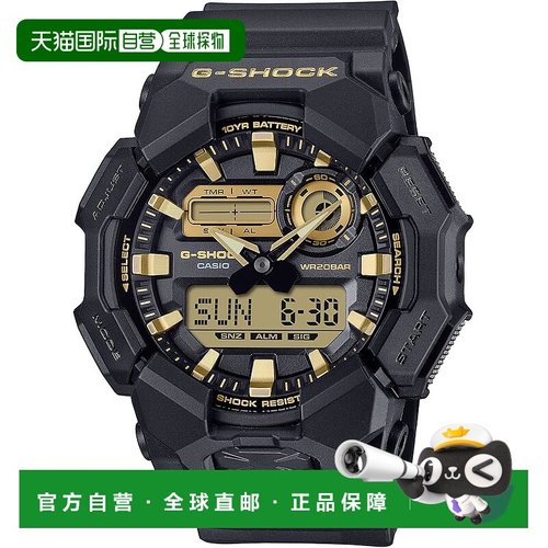 【日本直邮】卡西欧 G-SHOCK GA-010GB-1A9JF 男士黑色长寿命环保