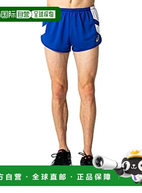 【日本直邮】ASICS男士田径服 跑步短裤 蓝色/白色M 2091A125正品