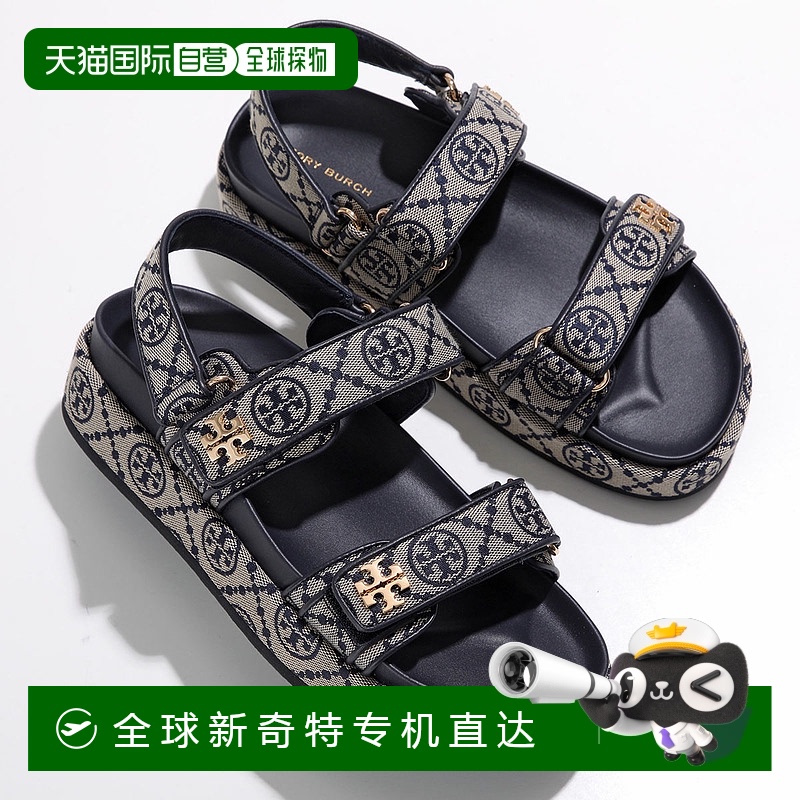 日本直邮TORY BURCH 凉鞋 T MONOGRAM KIRA 运动凉鞋 155154 女款
