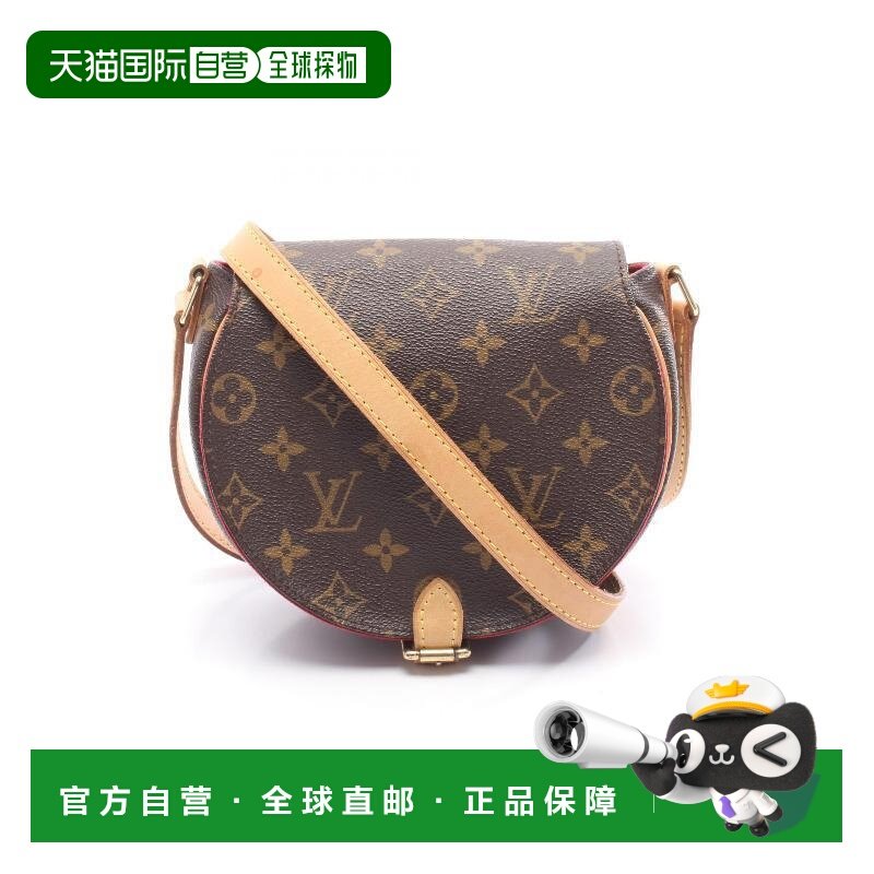 日本直邮中古LV路易威登女包B级9新Tamburan马鞍包帆布斜挎包棕色,箱包皮具/热销女包/男包,通用款女包,淘宝优惠券,粉丝福利购,淘宝优惠卷