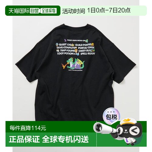 日本直邮FREAK'S STORE 男女同款 山崎若菜联名RPG风后印圆领T恤