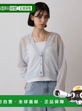 日本直邮coca 丝质乔其纱开衫 [CO4289EW013714]内搭