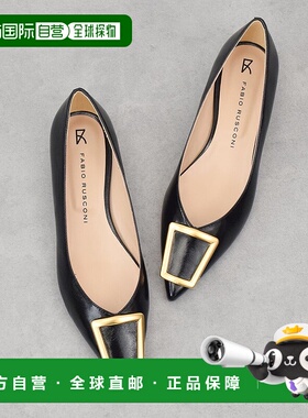 日本直邮FABIO RUSCONI 尖头搭扣高跟鞋 女鞋 FA933BW021461黑色