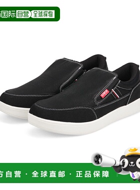 日本直邮Edwin 男士运动鞋黑色轻便低帮一脚蹬鞋轻便低帮运动鞋男