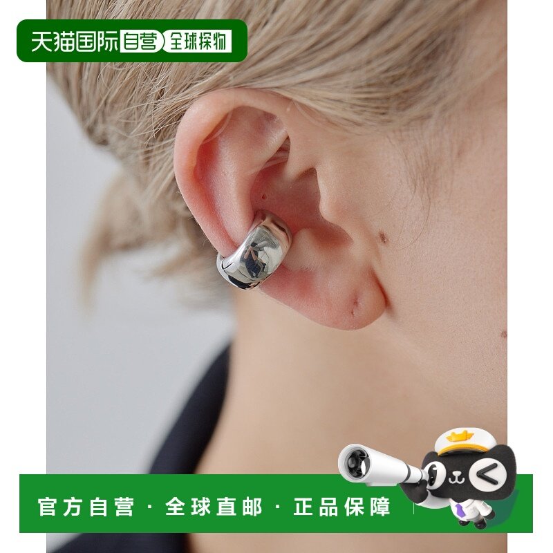 1h可退 日本直邮ear PAPILLONNER 女士不锈钢宽线条耳夹两件套 EA