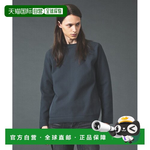 日本直邮5351 POUR LES HOMMES 男装 立体纹长袖针织T恤 02538040