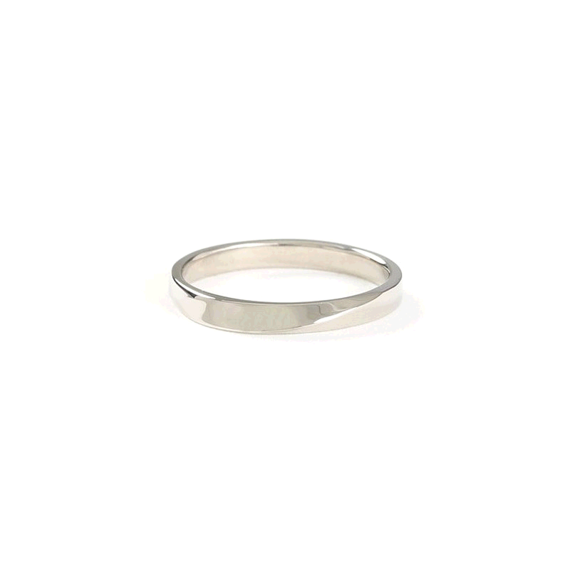 1h可退 日本直邮ete品牌男女同款流线型戒指 SV925铂金镂空设计