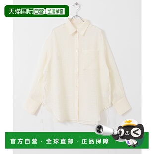 KBA423J200新款 女士2WAY透视条纹衬衫 日本直邮KBF 1h可退