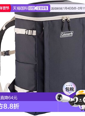 【日本直邮】Coleman科勒曼 男士四方型双肩背包 30藏蓝色 200003