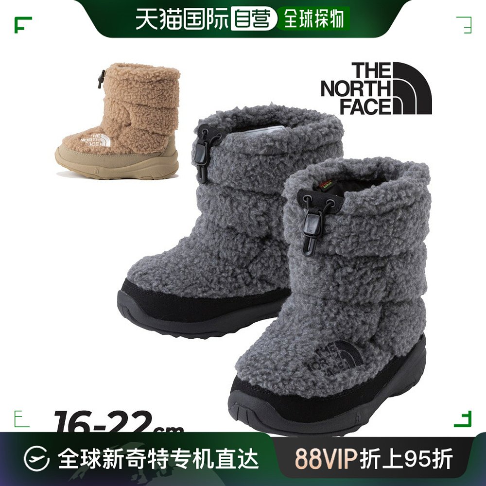 日本直邮 THE NORTH FACE Nuptse短靴 7抓绒童鞋 16cm 17cm 18c