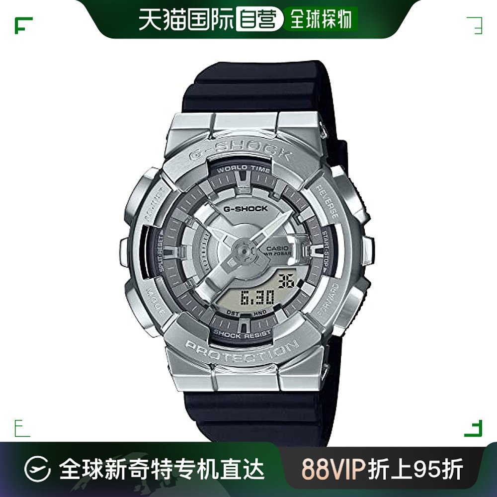 【日本直邮】G Shock卡西欧 手表女款高品质酷炫舒适黑色GM-S110- 手表 日韩腕表 原图主图