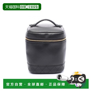 日本直邮中古Chanel香奈儿女包A级95新Vanity竖版 化妆包牛皮手提