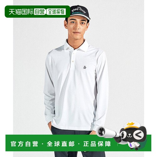 日本直邮Munsingwear 防晒NIR鹿纹刺绣长袖POLO衫 [M01871EM01293
