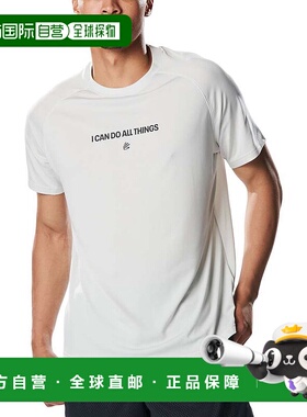 日本直邮Under Armour Curry Tech Logo 短袖T恤白色/黑色