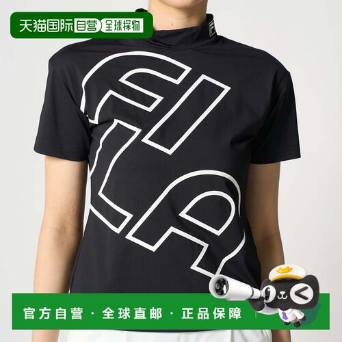 日本直邮FILA 高尔夫半袖高领衫 / 女士（黑色）短袖斐乐
