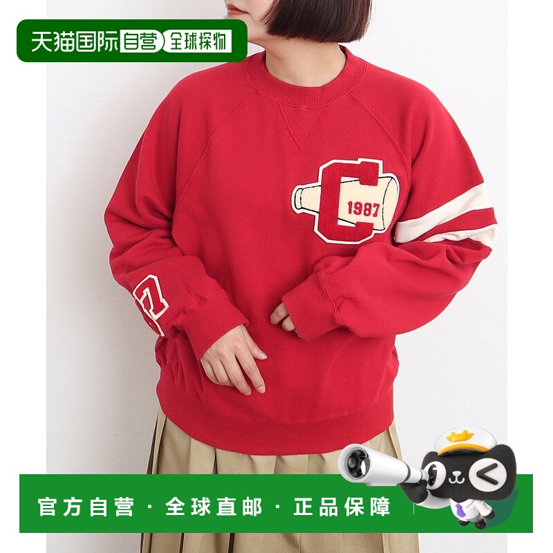 1h可退 日本直邮CHILD WOMAN 女装 相良刺绣徽章 半开领卫衣 0101