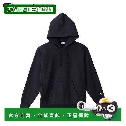 日本直邮Champion Reverse Weave 男士连帽卫衣 C3-C118 灰黑色//