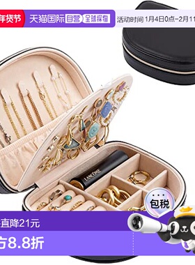 【日本直邮】ProCase 珠宝盒 黑色 旅行 出差 珠宝收纳