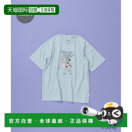 SENSE OF PLACE 男士 复古迪士尼联名纯棉T恤 AA2【付后1h可退】