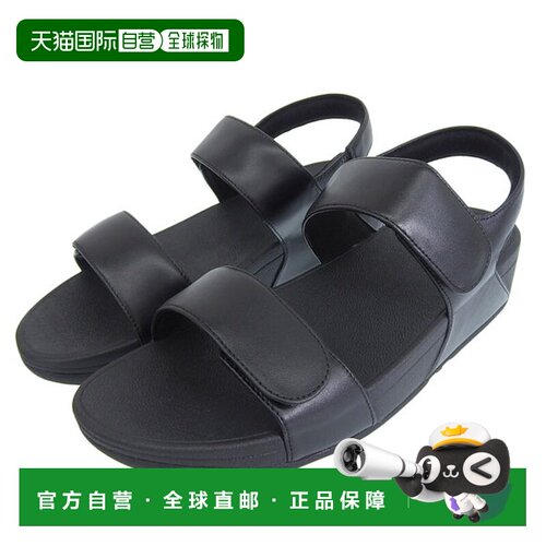 日本直邮FitFlop LULU 男士凉鞋 FV8-0906 可调节后带皮革 黑色