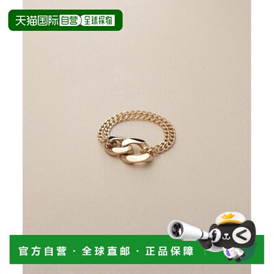 日潮跑腿COCOSHNIK K10 Kihei 图案双链戒指（大号） 405-66403