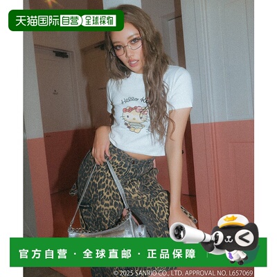 1h可退 日本直邮4GEEKs by SPIRALGIRL 女士哈喽凯蒂日晒T恤 6651