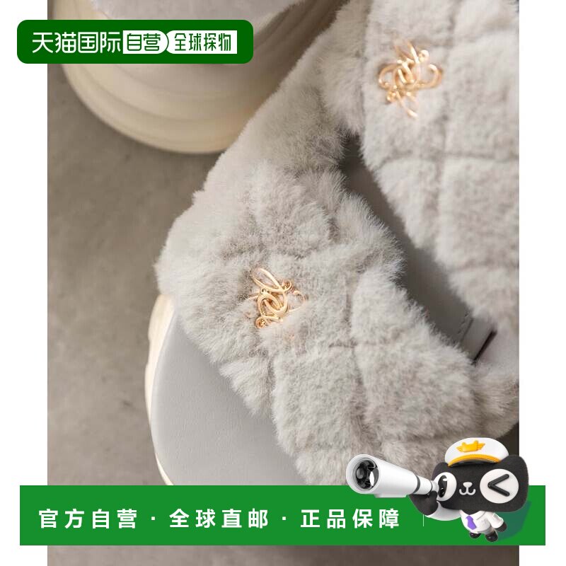 日本直邮RANDA 绗缝毛毡运动凉鞋 RA041BW016836 凉鞋厚底