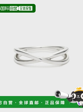 1h可退 日本直邮NOJESS 女士银色小指戒指 简洁线条设计 轻盈舒适